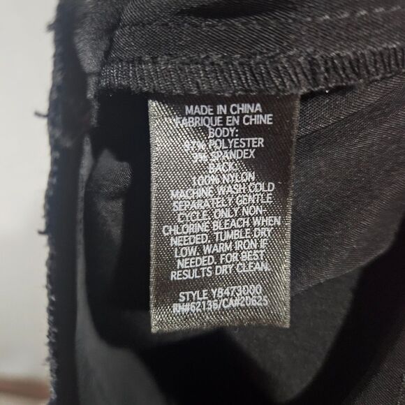 Vintage GUESS Dress Small LBD Stretch Satin and Lace Mini Retro Rave Club Party - Picture 7 of 9